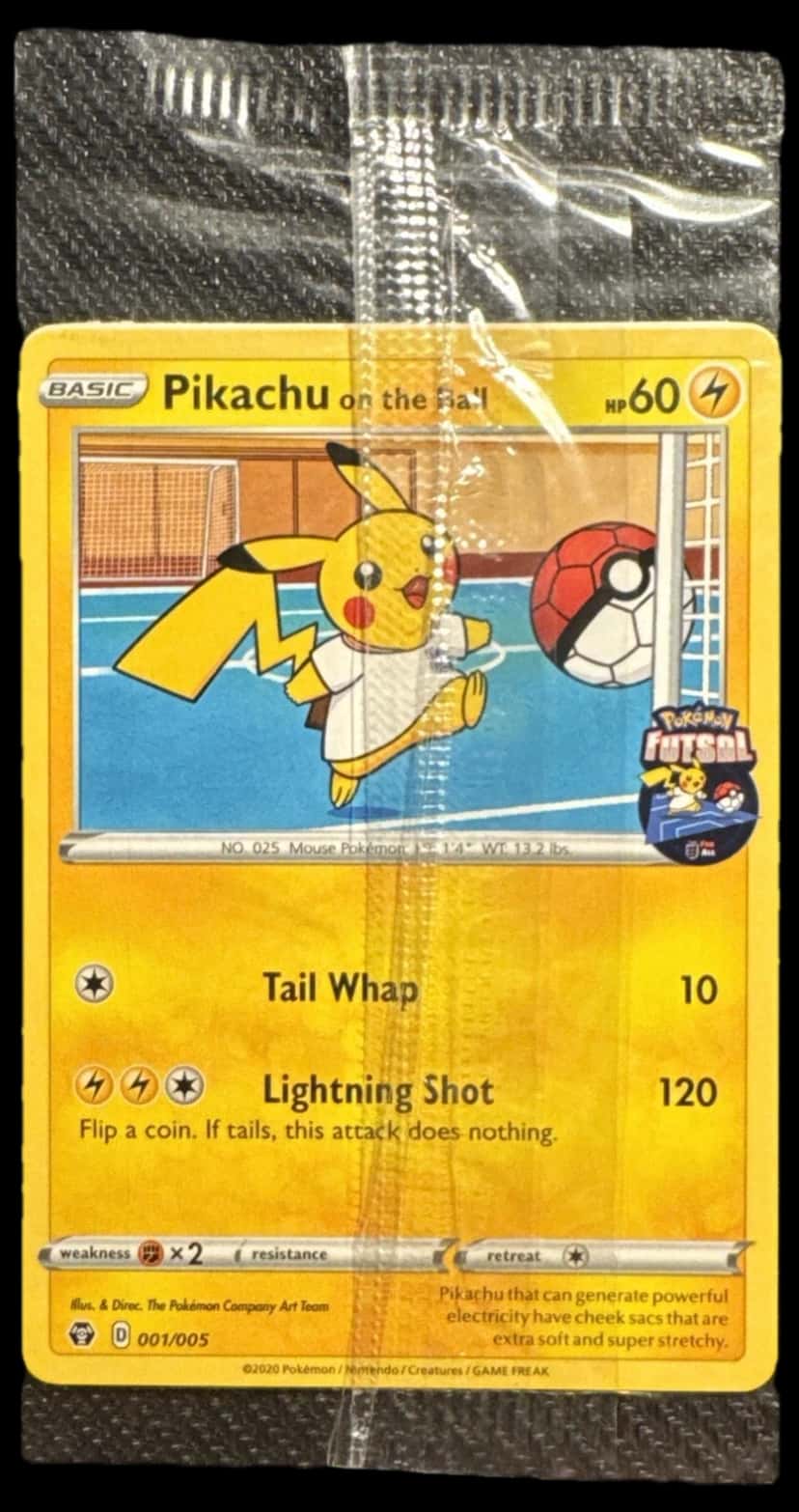 Futsal Promo Pikachu On The Ball 001/005 sealed promo card