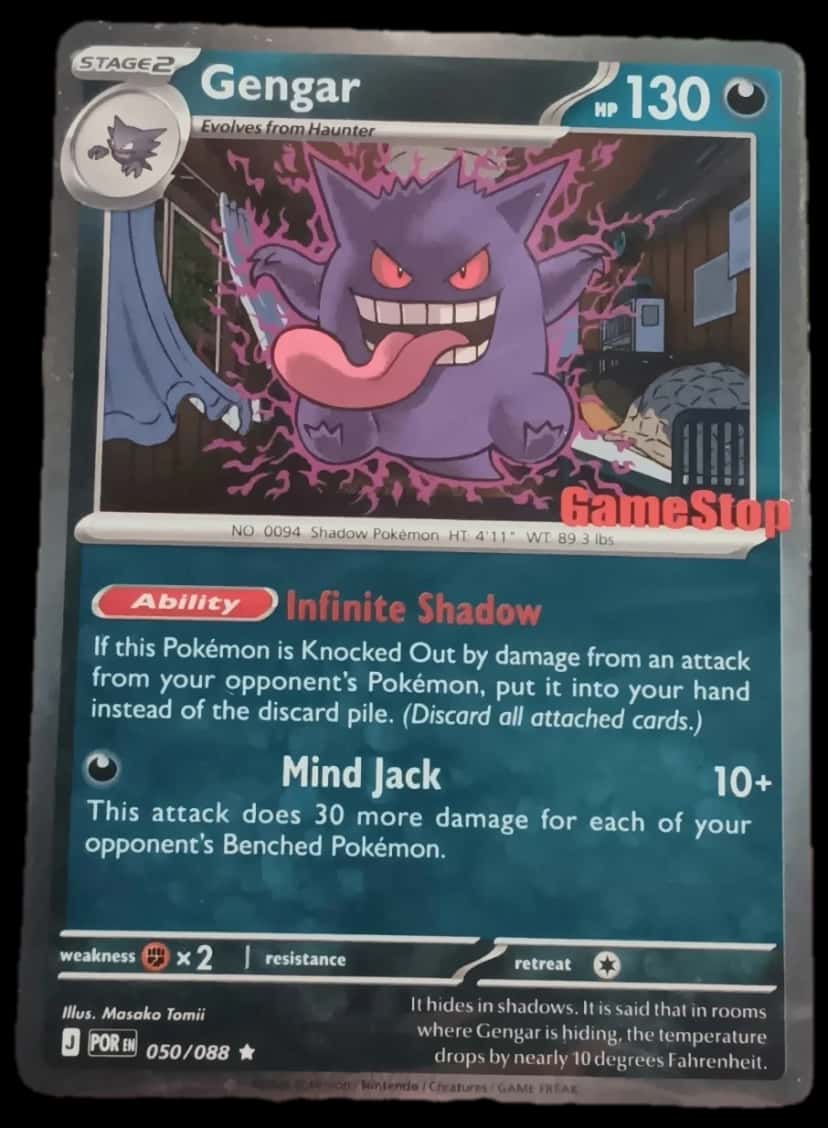 Black Star Promos Gengar Gamestop Promo 050/088 sealed promo card [gamestop]