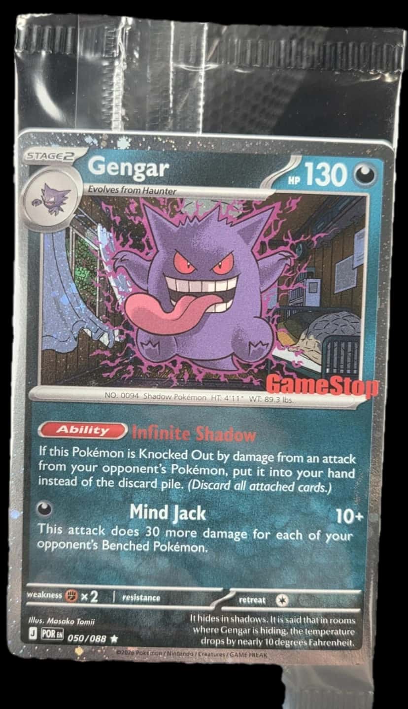 Shrouded Fable Gengar Gamestop Promo 050/088 sealed promo card [gamestop]