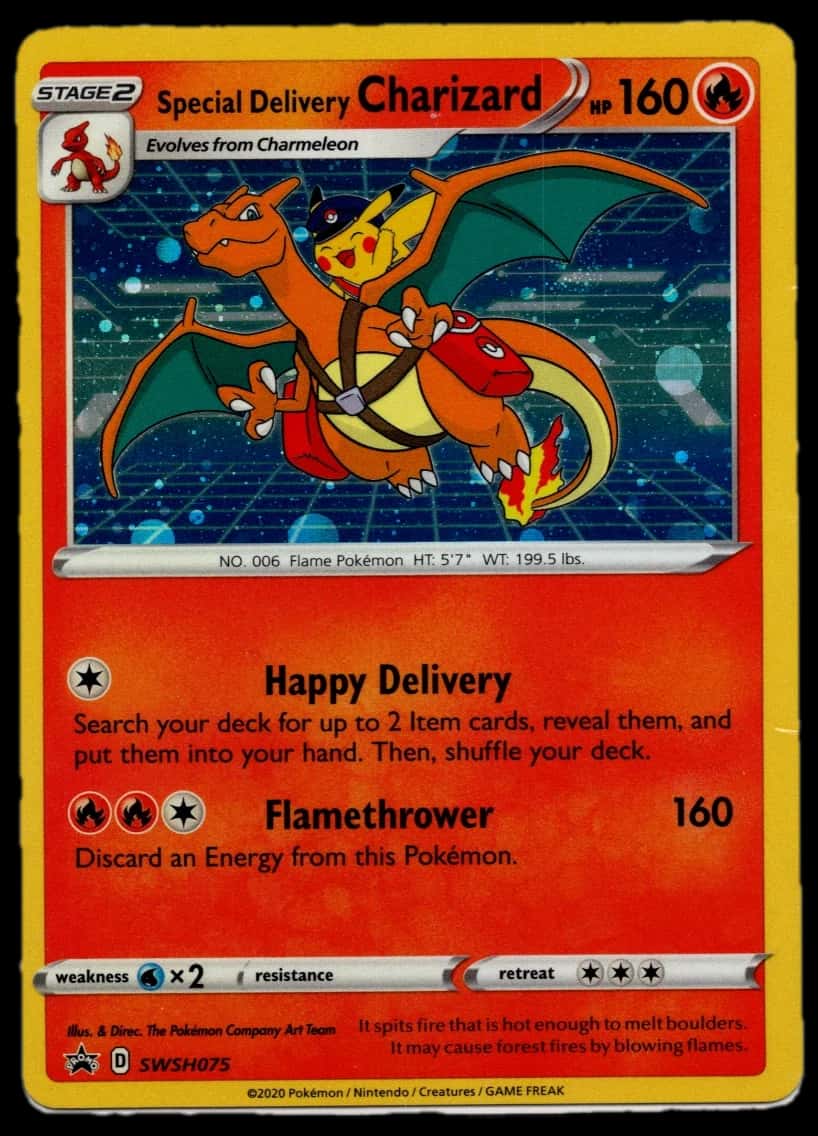 Swsh Black Star Promos Special Delivery Charizard Swsh075 sealed promo card [pokemon_center]