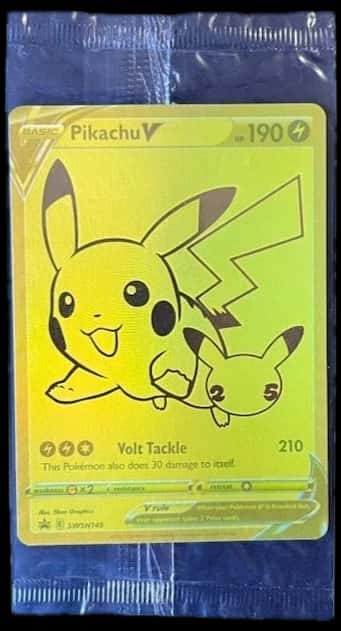 Celebrations Pikachu V Swsh145 sealed promo card