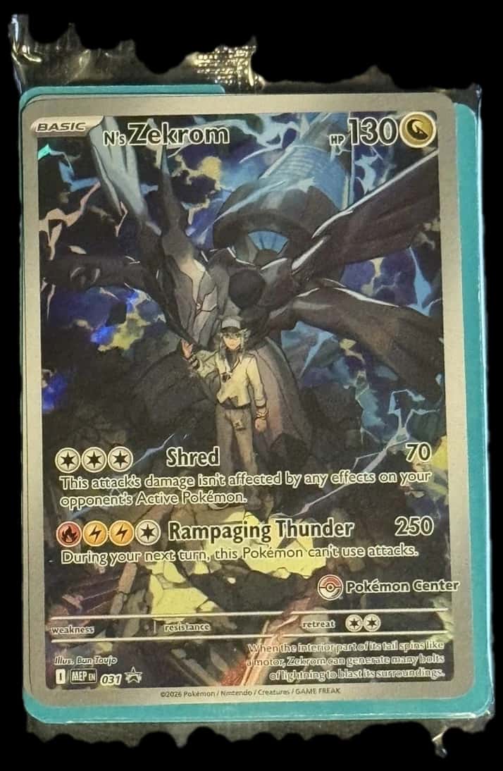 Black Star Promos Ns Zekrom sealed promo card [pokemon_center]