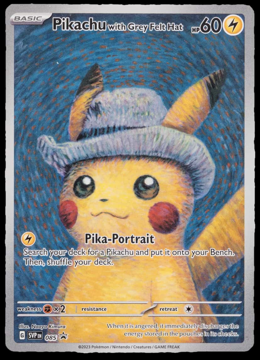 Promos Pikachu With Grey Felt Hat sealed promo card