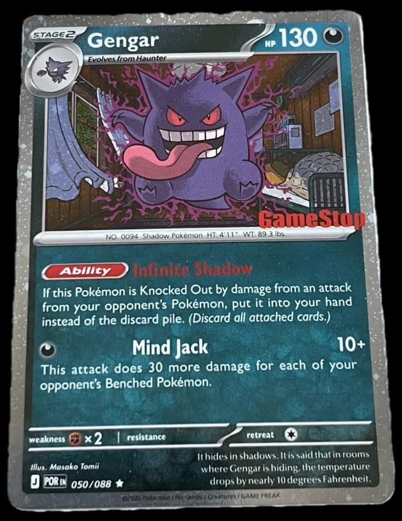 Sword & Shield Gengar Promo 050088 sealed promo card [gamestop]