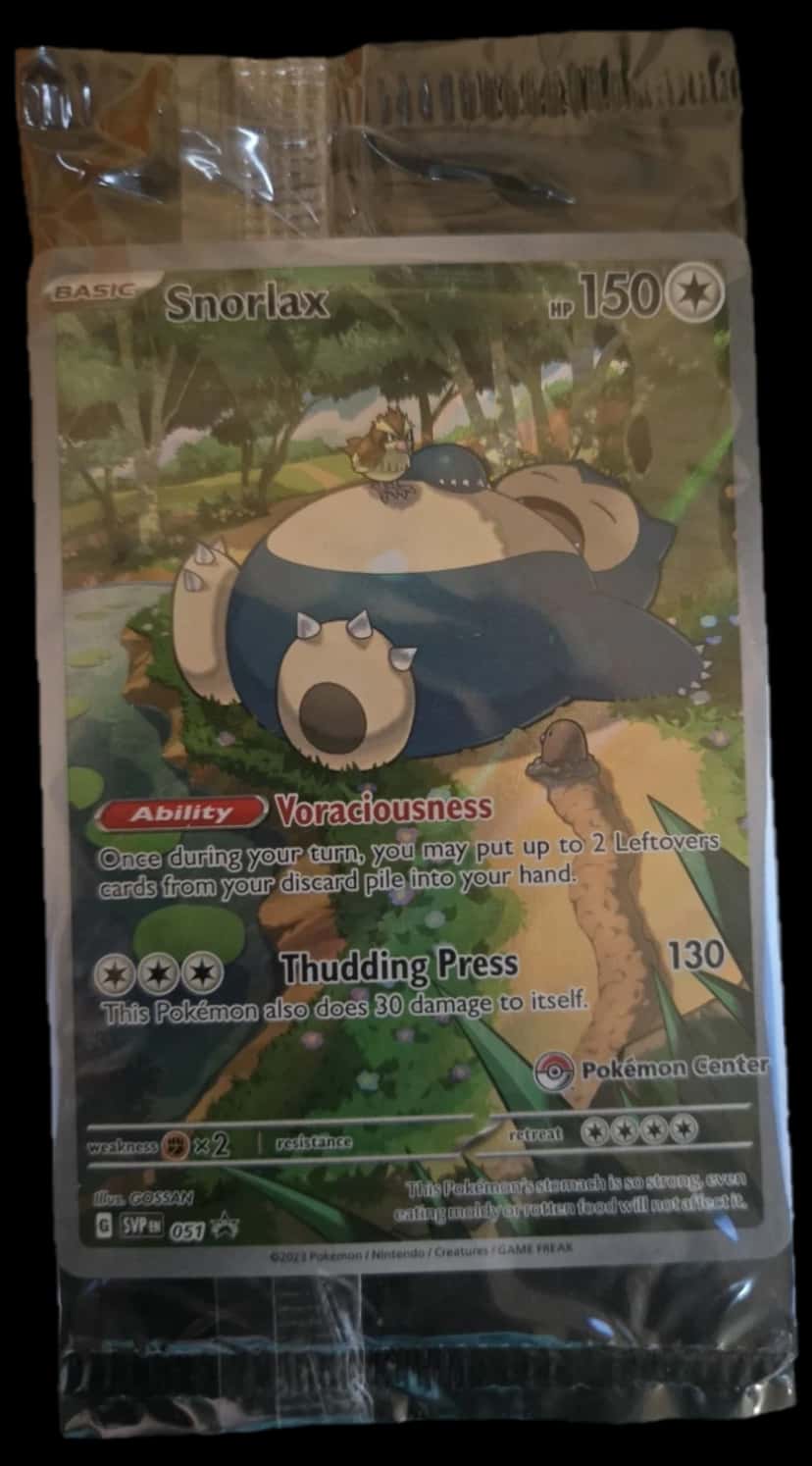 Promos Snorlax Svp 051 Promo sealed promo card [pokemon_center]