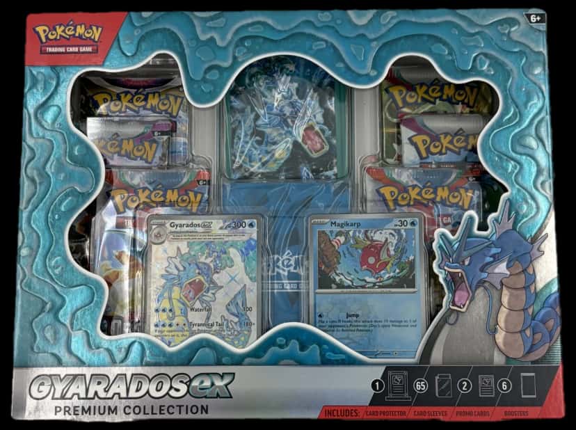 Paldea Evolved Gyarados Premium Collection collection box