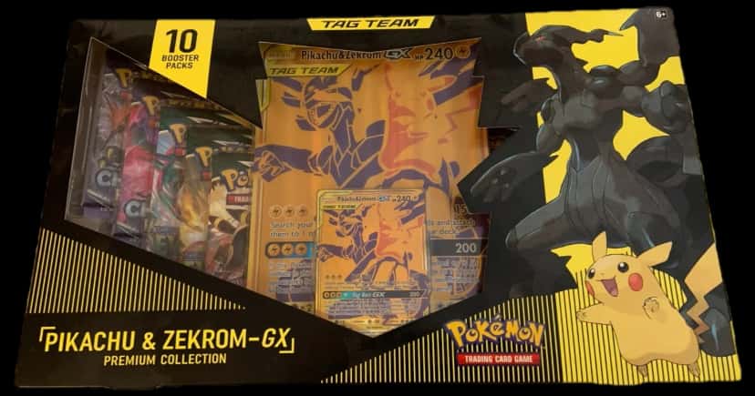 Evolving Skies Pikachu & Zekrom Premium Collection collection box