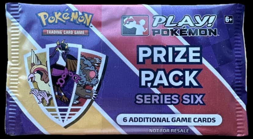 Play Pokemon Prize Pack Series Six booster pack