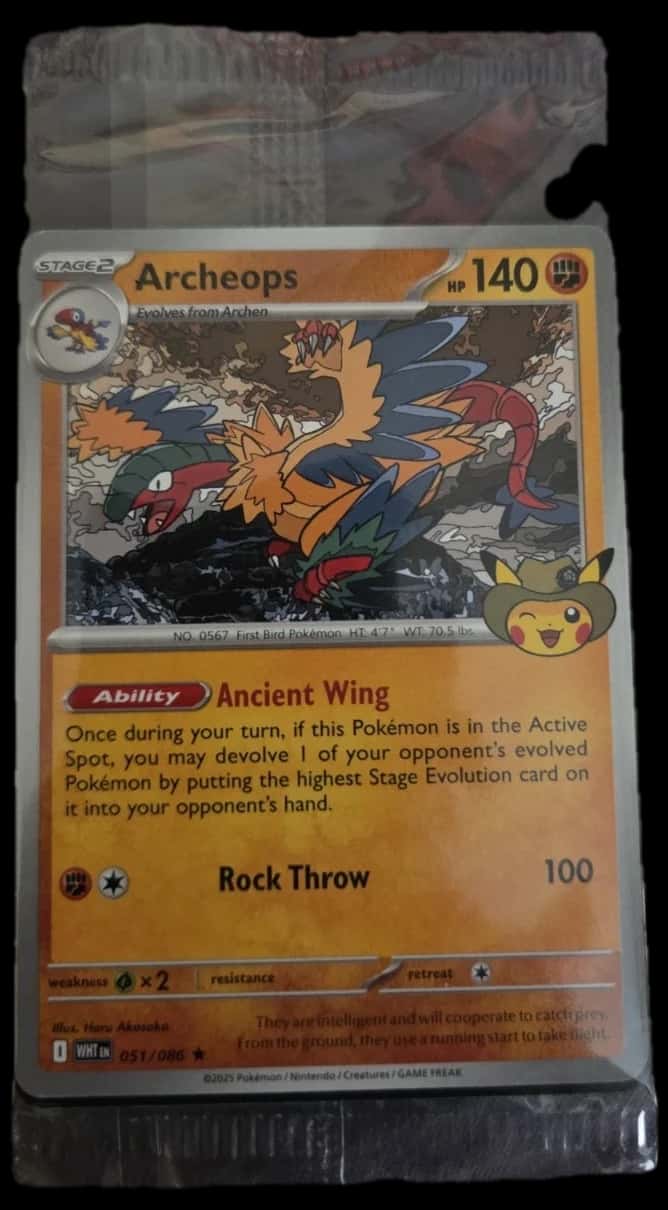Fossil Archeops Promo Card sealed promo card [field_museum]