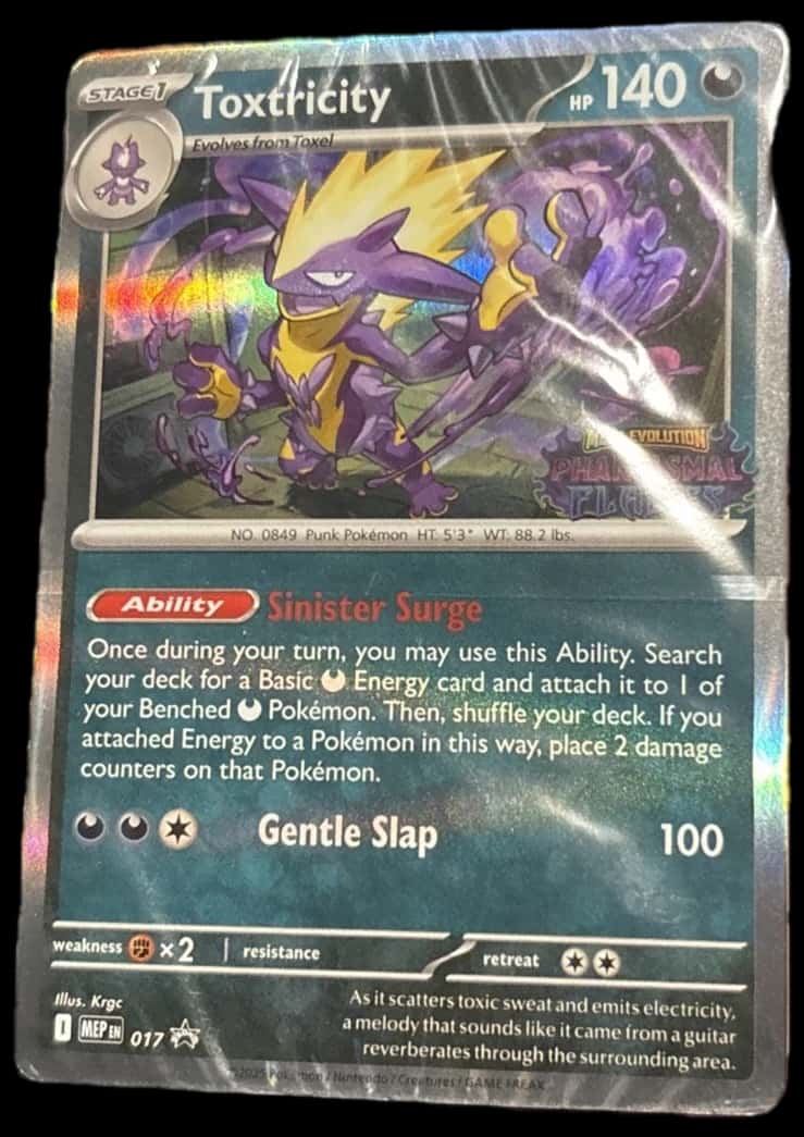 Phantasmal Flames Toxtricity 17 Promo sealed promo card