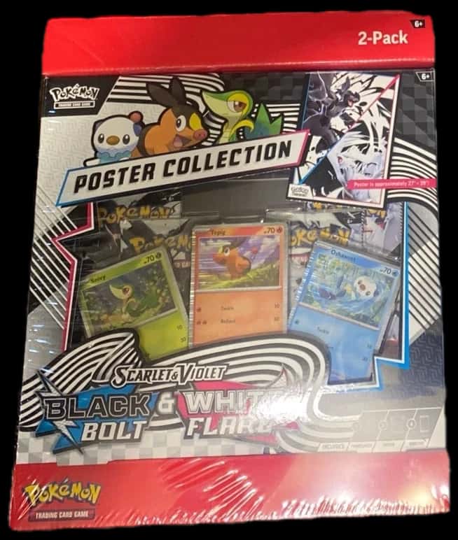 Black Bolt And White Flare Binder Poster Collection collection box [sams_club]