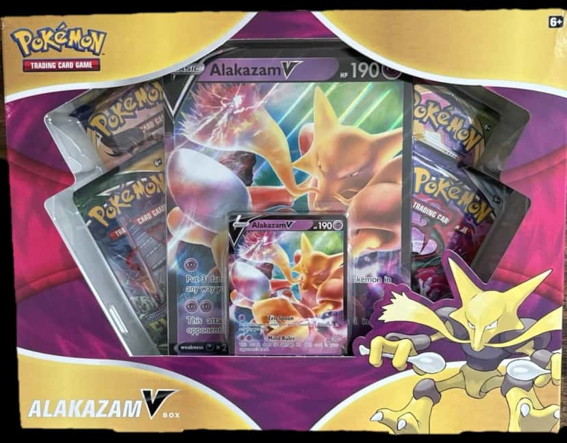 Evolving Skies Alakazam V Box collection box