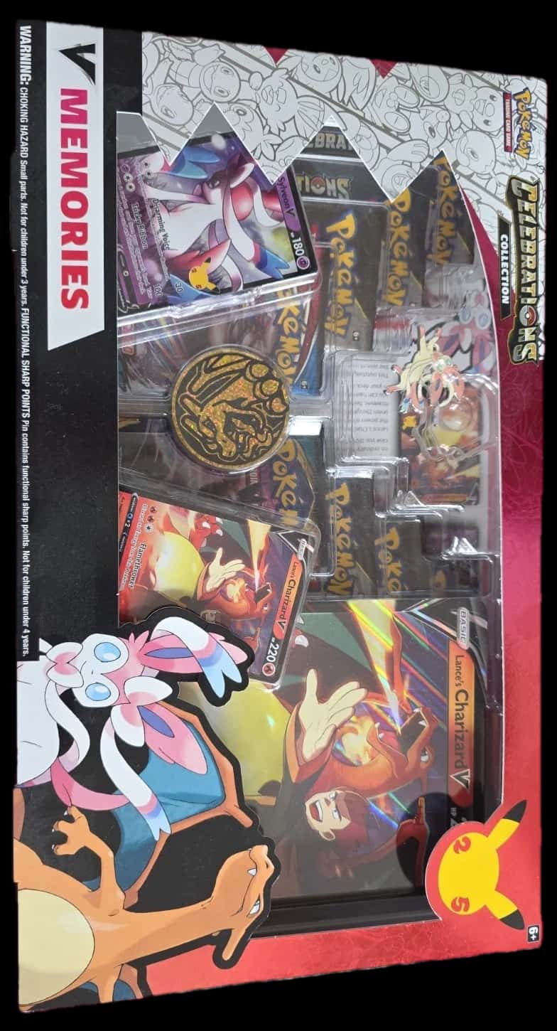 Celebrations Collectionlances Charizard & Dark Sylveon collection box