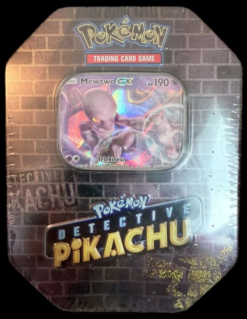Detective Pikachu Mewtwo Tin tin