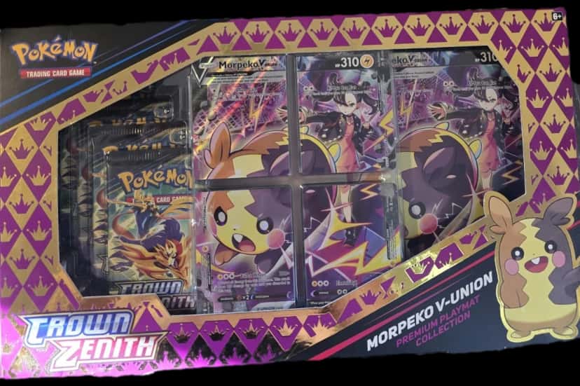 Crown Zenith Pikachu Special Collection & Morpeko V Union Premium Playmat Collection collection box