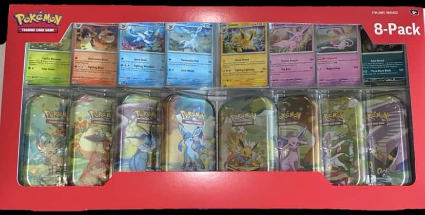 Prismatic Evolutions Eevee Evolutions Tin Collection collection box [costco]