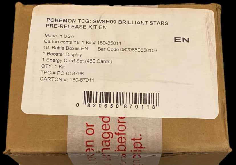 Brilliant Stars Pre Release Kit collection box