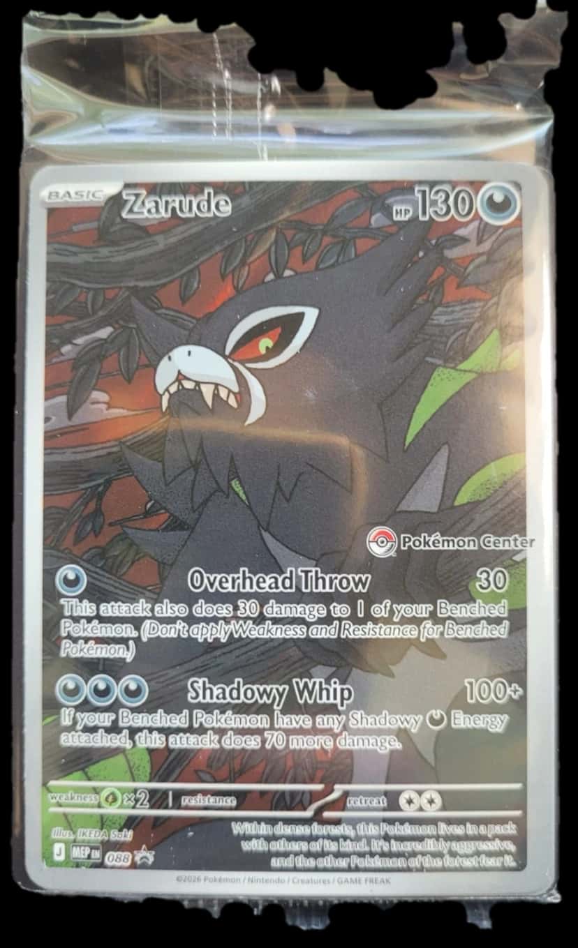 Zarude 088 Promo sealed promo card [pokemon_center]