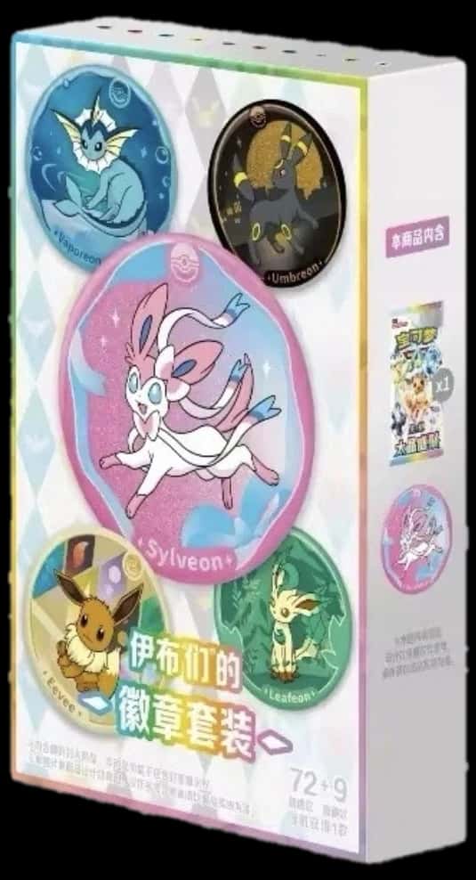 Terastal Gathering Eevee Badge Set collection box [zh]