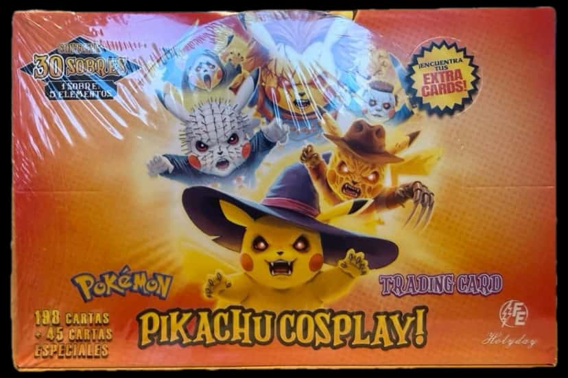 Pikachu Cosplay Horror Custom Fan Art Tcg Card booster box [es]