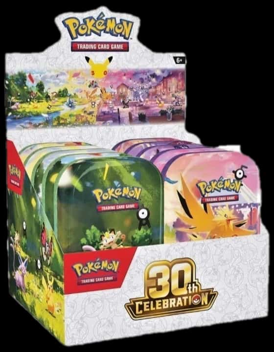 30Th Celebration Mini Tin Display collection box
