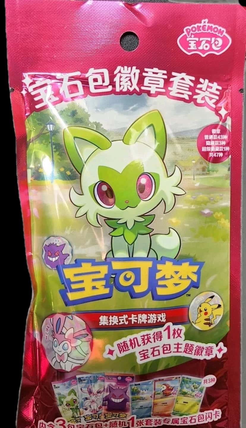 Pokemon Chinese Gem Pack Badge Collection collection box [zh]