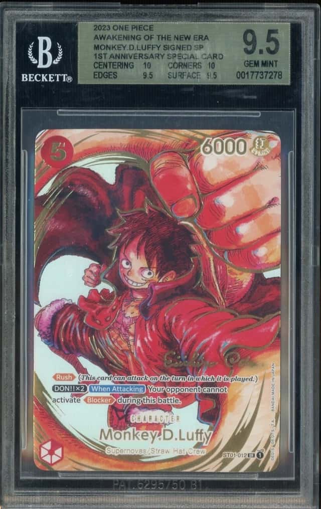 Monkey.D.Luffy SIGNED SR/(1st Anniversary Special Card)