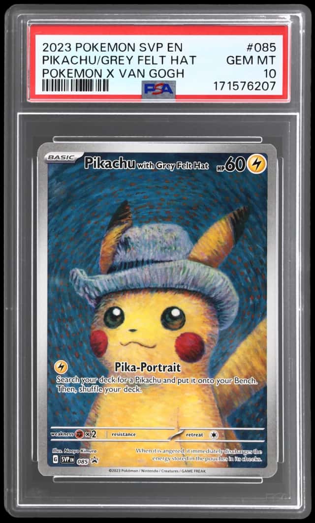 Pikachu/Grey Felt Hat