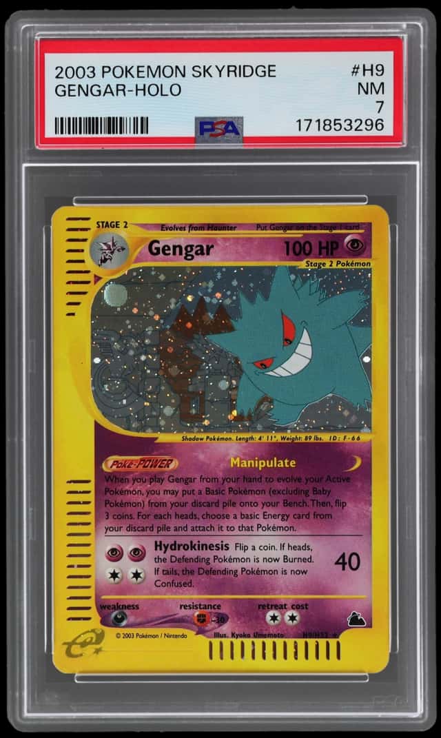 2003 Pokemon Skyridge Holo Gengar #H9