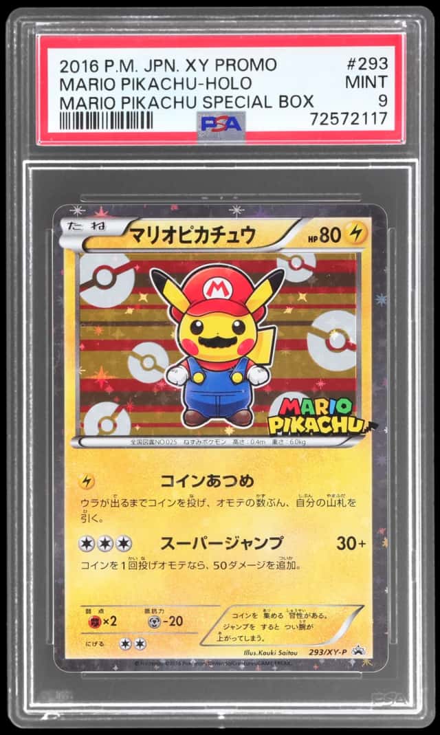 2016 Pokemon XY Promo Special Box Japanese Holo Mario Pikachu #293XYP