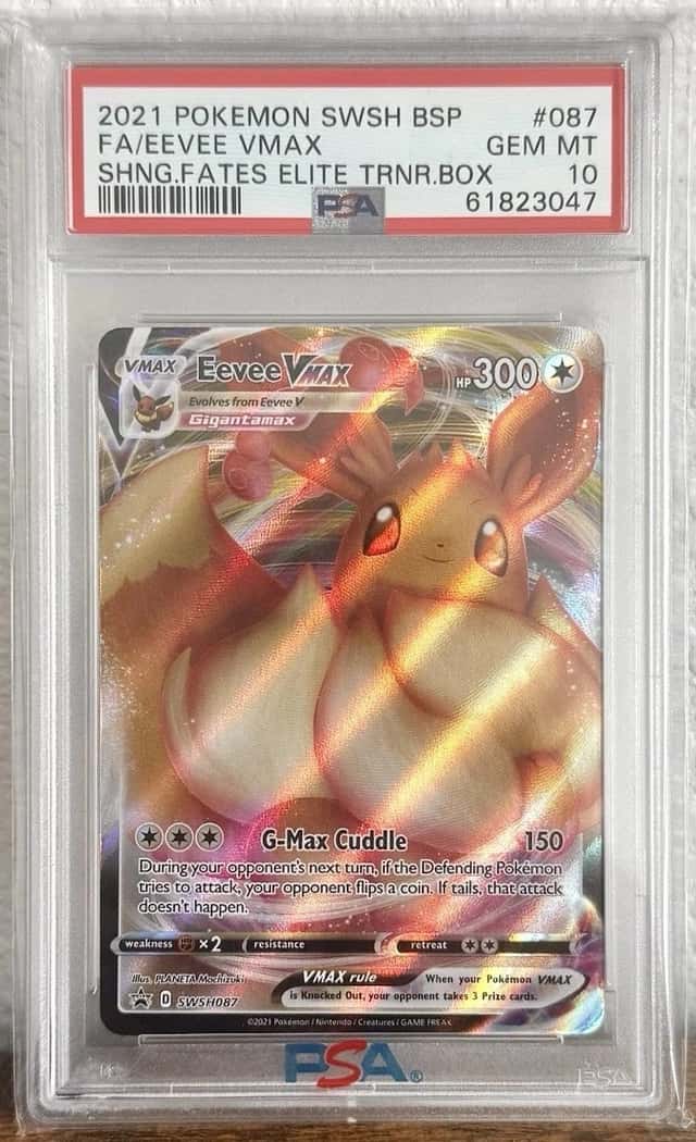 Pokémon Eevee VMAX - PSA 10 GEM MINT - Shining Fates Black Star Promo SWSH087