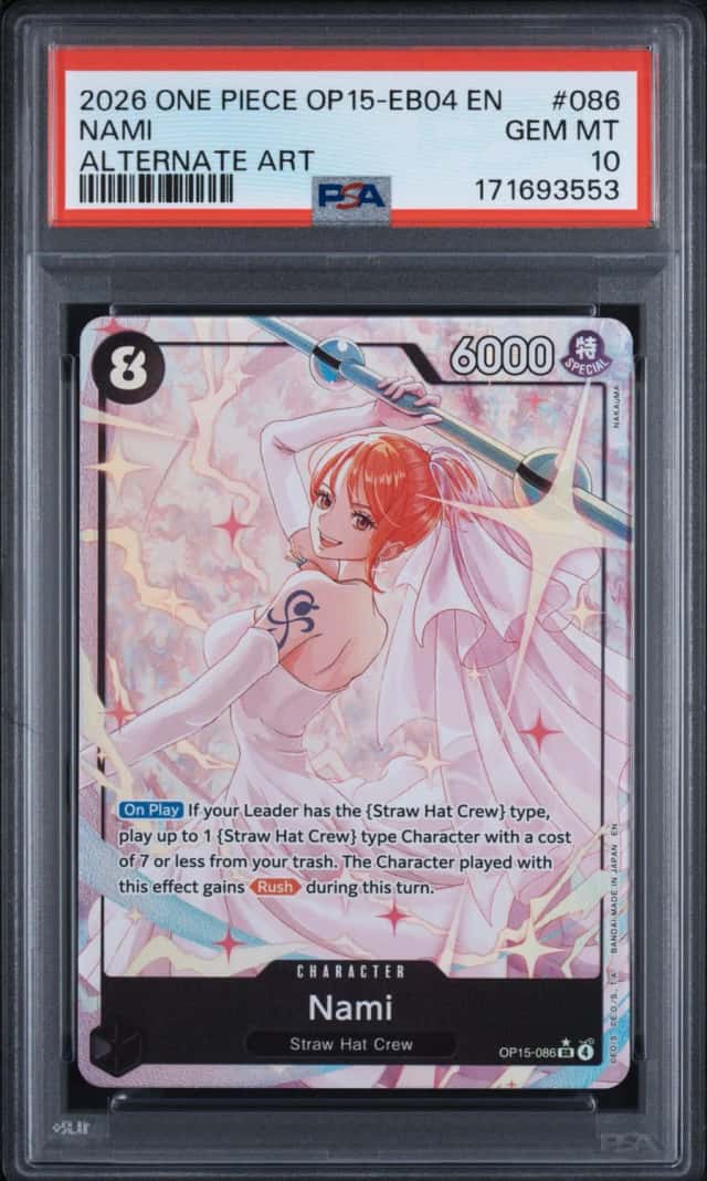 2026 One Piece Adventure On Kami's Island Alternate Art Nami #OP15-086