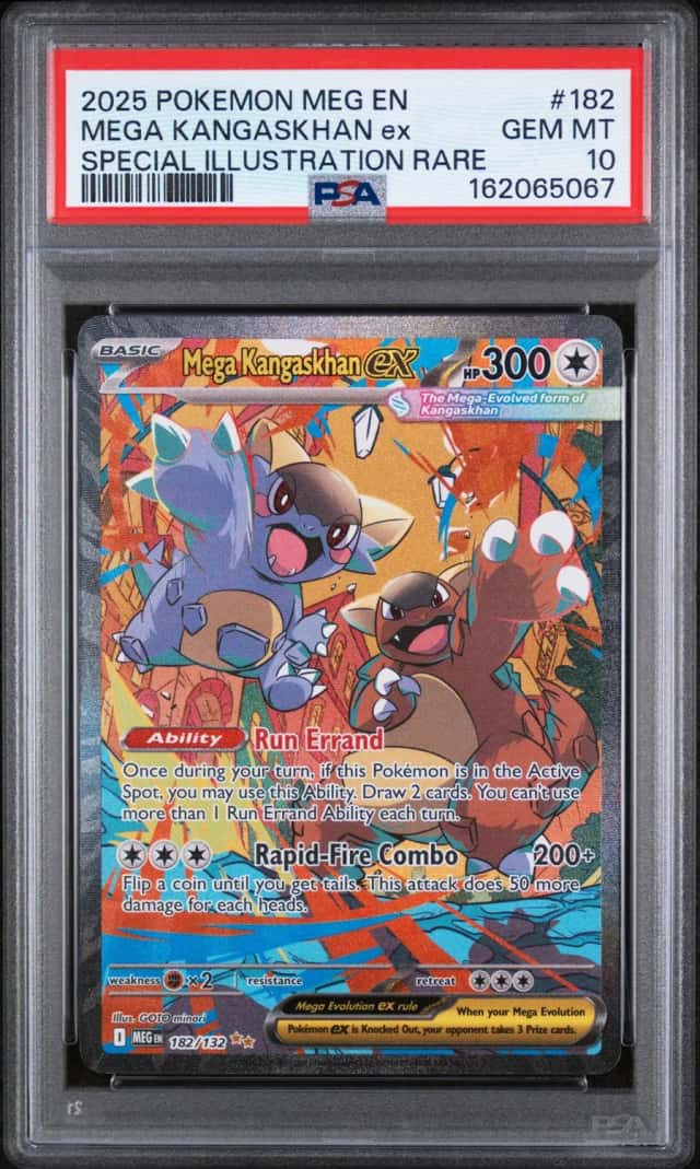 2025 POKEMON MEG EN-MEGA EVOLUTION #182 MEGA KANGASKHAN ex PSA 10