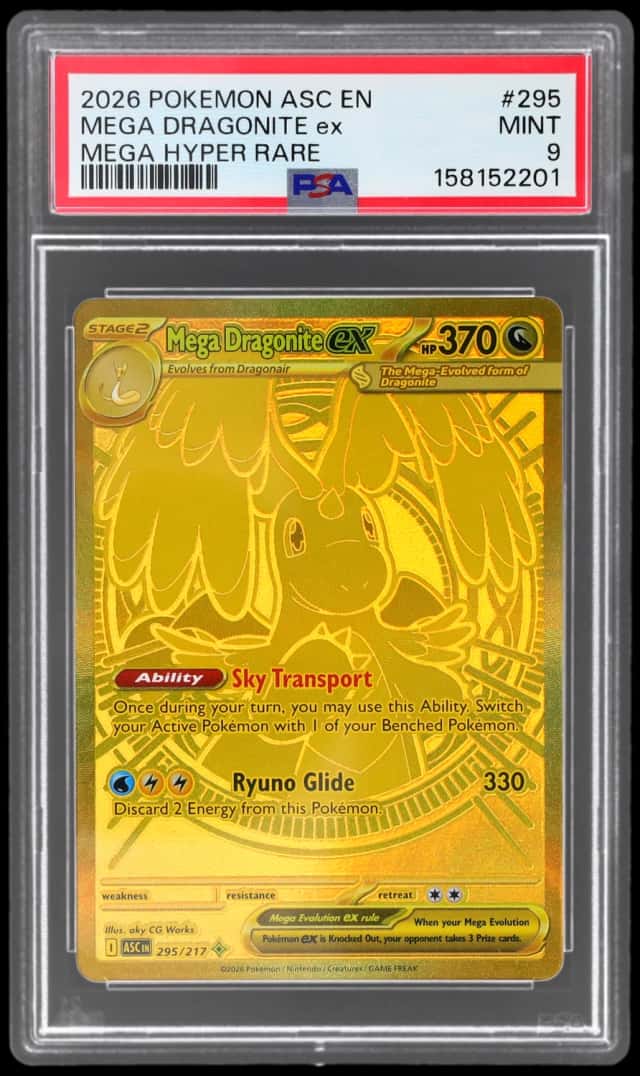 2026 Pokemon Mega Evolution Ascended Heroes Mega Hyper Rare Mega Dragonite Ex #295