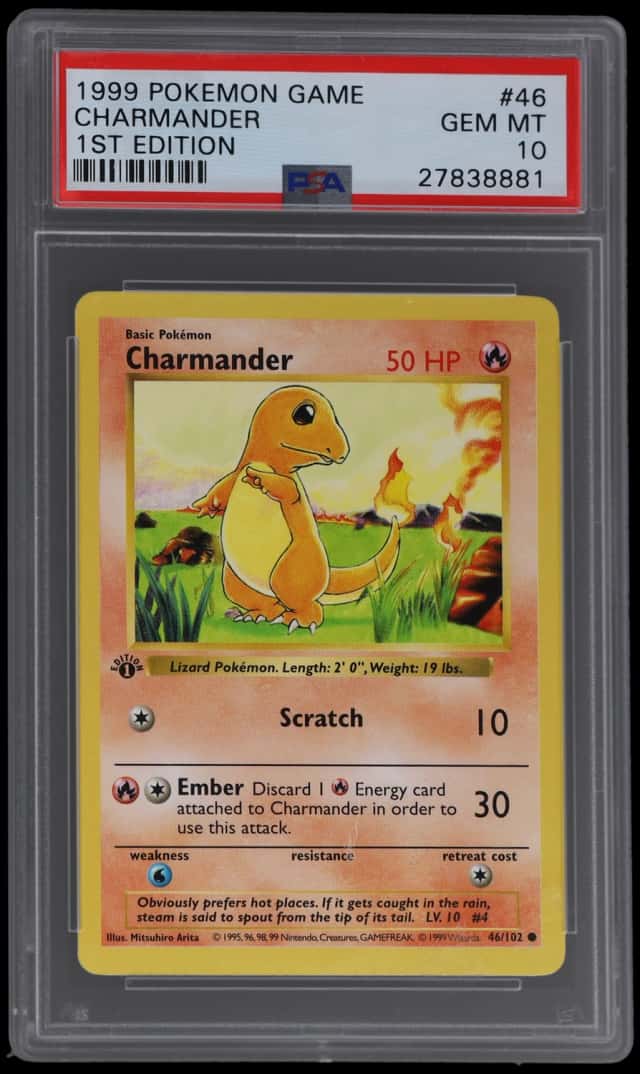 1999 Pokemon Base Set 1st Edition Charmander #46