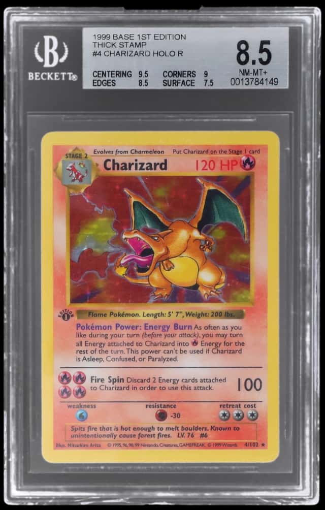 1999 Pokemon Base 1st Edition Holo Charizard #4