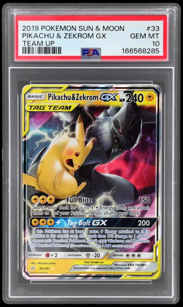 2019 Pokemon Sun and Moon Team Up Pikachu/Zekrom Gx #33