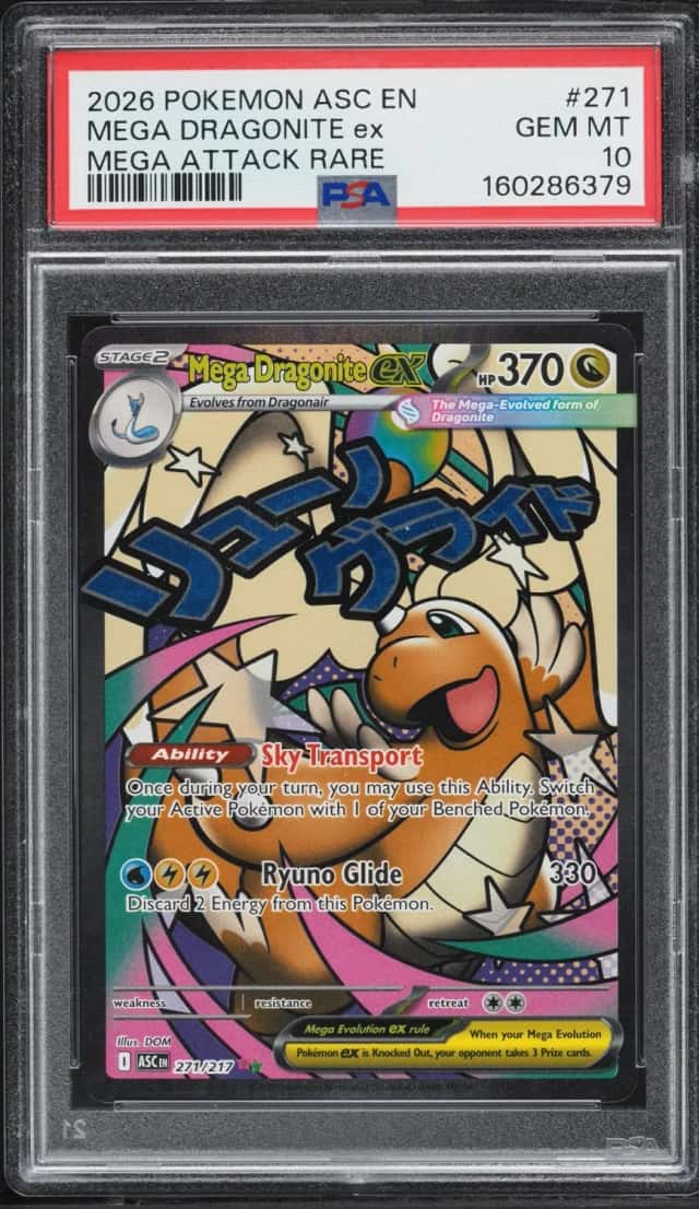 2026 Pokemon Mega Evolution Ascended Heroes MA Mega Dragonite ex #271 PSA 10 GEM MINT