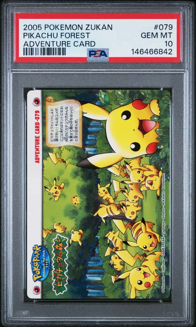 2005 Pokemon Cardass Zukan Japanese Pokepark Adventure Card Pikachu Forest #079
