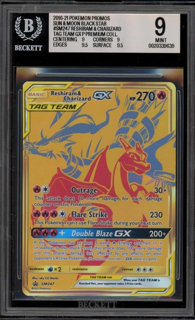 Reshiram & Charizard Tag Team GX P