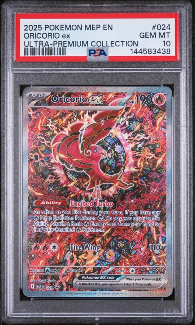 2025 POKEMON MEP BLACK STAR PROMOS #024 ORICORIO EX UPC PSA 10