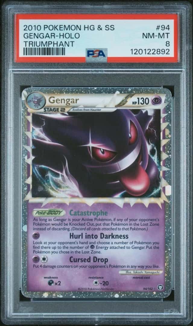 Pokemon Gengar Prime Holo Triumphant 94 PSA 8