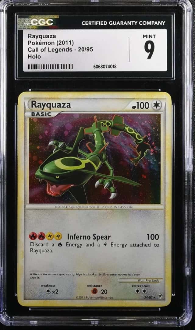 Pokemon Rayquaza Call Of Legends 20/95 Holo CGC 9 Mint