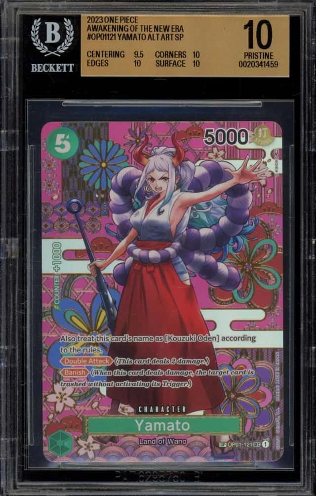 One Piece Yamato Alt Art Sp Awakening Of The New Era OP01-121 BGS 10 Pristine