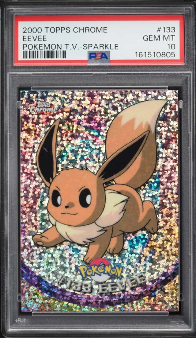 2000 Topps Chrome Pokemon Series 2 Sparkle Eevee #133 PSA 10 GEM MINT