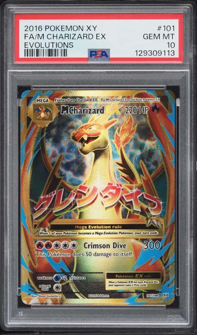 2016 Pokemon XY Evolutions Alt Art M Charizard EX #101 PSA 10 GEM MINT