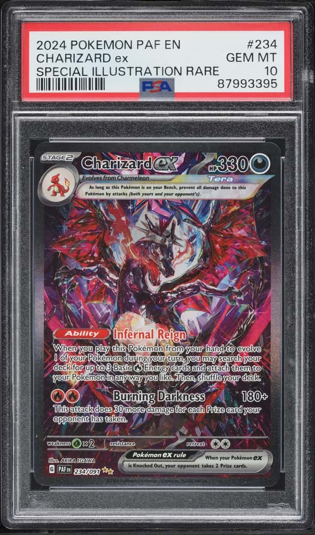 2024 Pokemon Scarlet & Violet Paldean Fates SIR Charizard ex #234 PSA 10 GEM MINT