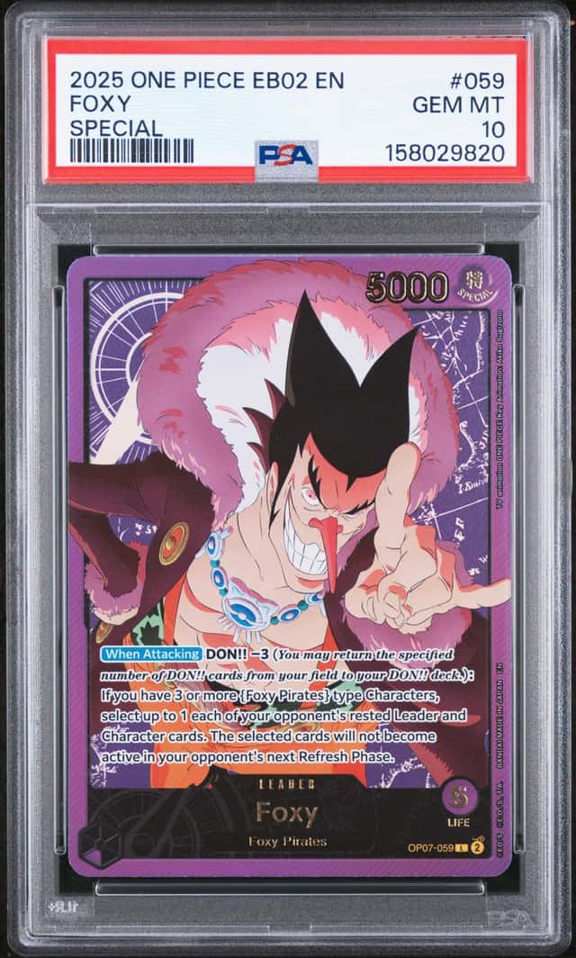 2025 One Piece Extra Booster Anime 25th Collection Foxy #OP07059