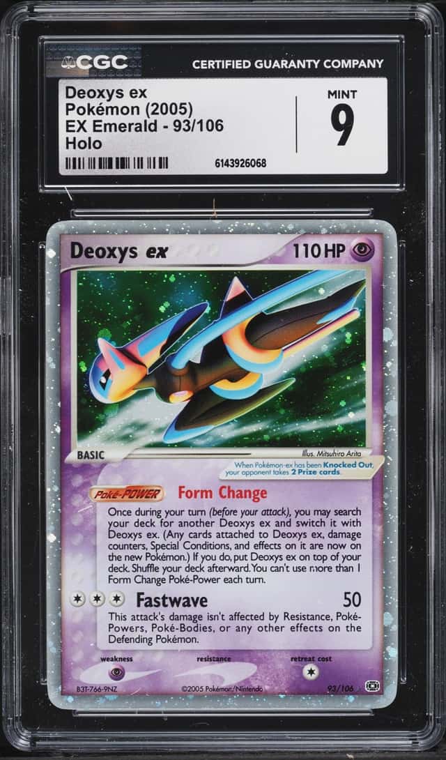 2005 Pokemon EX Emerald Holo Deoxys EX #93 CGC 9 MINT