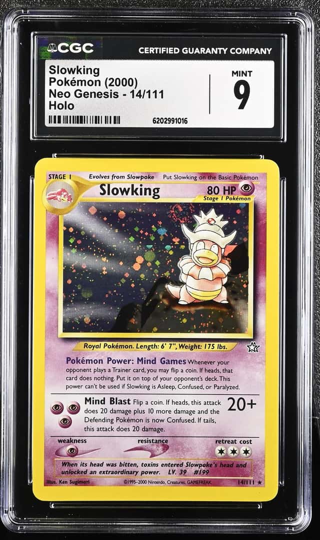 2000 Pokemon Neo Genesis Holo Slowking #14 CGC 9 MINT